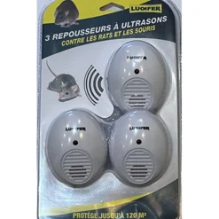 3 MINI REPOUSSEURS A UTLTRASONS RAT/SOURIS