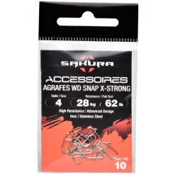 AGRAFES WD SNAP X-STRONG NICKELEES X10