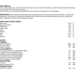 ALIMENT ENTRETIEN CANARDS ET OIES 20KG