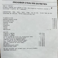 ALIMENT MIX ENTRETIEN 20KG