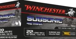 BALLES 22LR 42G SUBSONIC X50