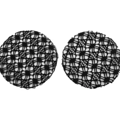 BARETTE RESILLE FLORAL NOIR