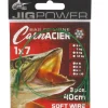 BAS DE LIGNE ACIER BOUCLE 7 B 40CM