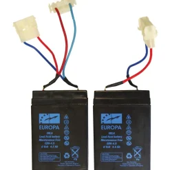 BATTERIE PAC BOAT 6V/4,5A X 2