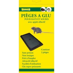 BOITE DE 2 PIÈGES A RAT A GLU