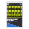 BOITE DE PLIOIRS DOUBLE SLIDER 13CM JAUNES X20