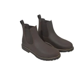 BOOTS HUILEES FOURREES MARRON