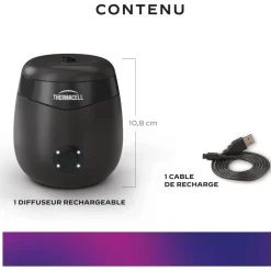 BOUCLIER ANTI MOUSTIQUES RECHARGEABLE