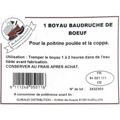 BOYAUX BAUDRUCHE DE BOEUF