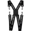 BRETELLES ELASTIQUE MOUSQUETON NOIR