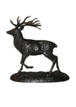 BRONZE CERF A L'ARRET