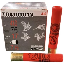 CARTOUCHES DE CHASSE AU PETIT GIBIER EN CALIBRE .410 MAGNUM