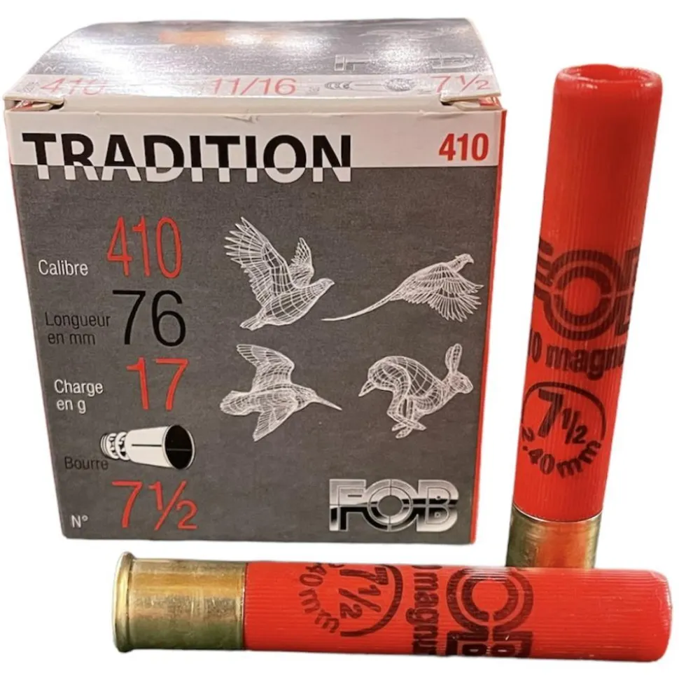 CARTOUCHES DE CHASSE AU PETIT GIBIER EN CALIBRE .410 MAGNUM