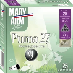 CARTOUCHES PUMA 27 20/70 27G BJ X25