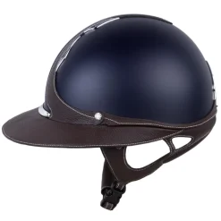 CASQUE D'EQUITATION GALAXY ECLIPSE BLEU/BRUN