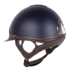 CASQUE D'EQUITATION GALAXY STANDARD BLEU/BRUN