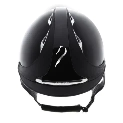 CASQUE D'EQUITATION PREMIUM STANDARD NOIR