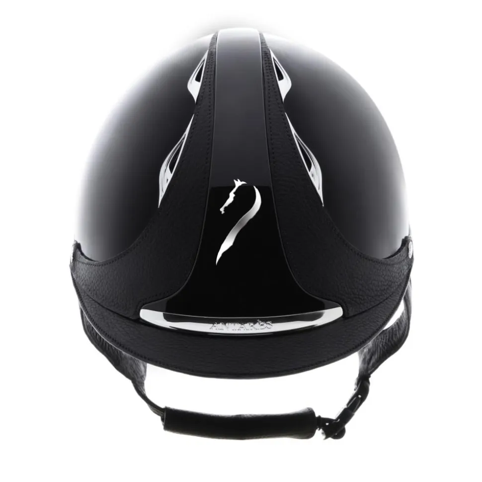 CASQUE D'EQUITATION PREMIUM STANDARD NOIR