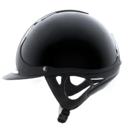CASQUE D'EQUITATION PREMIUM STANDARD NOIR