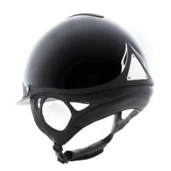 CASQUE D'EQUITATION PREMIUM STANDARD NOIR
