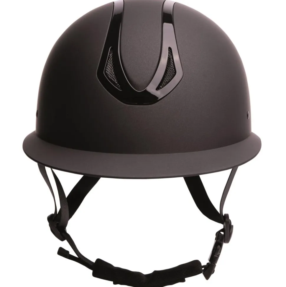 CASQUE D'EQUITATION PRO F1 MAT NOIR