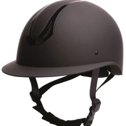 CASQUE D'EQUITATION PRO F1 MAT NOIR
