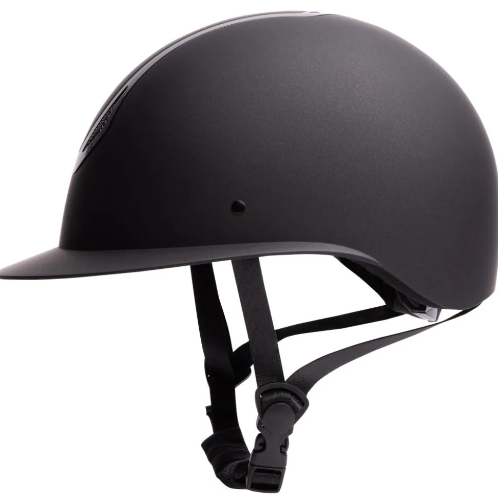 CASQUE D'EQUITATION PRO F1 MAT NOIR