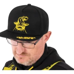 CASQUETTE BLACK CAT NOIRE FLAT PEAK