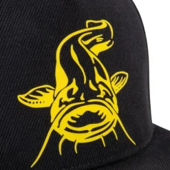 CASQUETTE BLACK CAT NOIRE FLAT PEAK