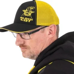 CASQUETTE TRUCKER CAP NOIRE ET JAUNE