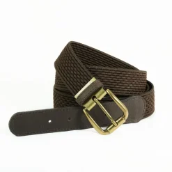 CEINTURE ELASTIC GDE TAILLE MARRON