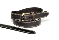 CEINTURON CUIR MARRON