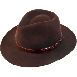 CHAPEAU FEUTRE IMPER MARRON