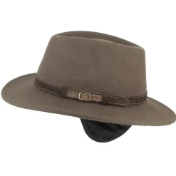 CHAPEAU FEUTRE CACHE OREILLE VERT