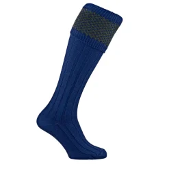 CHAUSSETTE PENRITH OLIVE SAPPHIRE