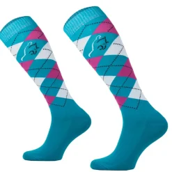CHAUSSETTES A CARREAUX BLEUES