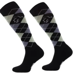CHAUSSETTES A CARREAUX NOIRES