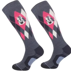 CHAUSSETTES HIVER DESIGN CHEVAL BLEUES JEANS
