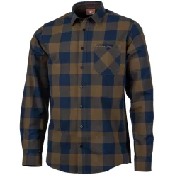 CHEMISE CARREAUX BUCHE KAKI