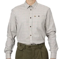 CHEMISE DE CHASSE HOMME OXFORD GRAPE TERRACOTTA