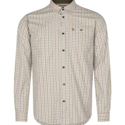 CHEMISE DE CHASSE HOMME OXFORD CLASSIC BLUE BROWN