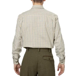 CHEMISE DE CHASSE HOMME OXFORD CLASSIC BLUE BROWN