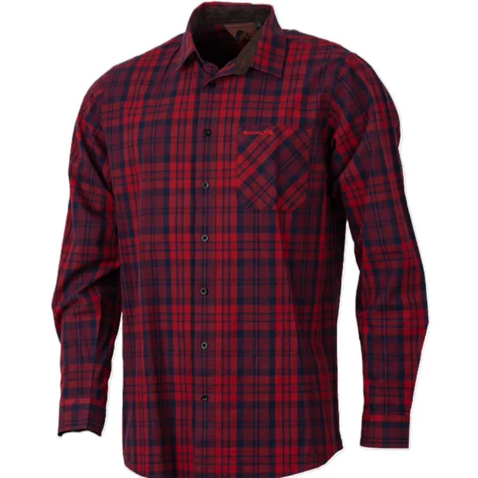 CHEMISE DE CHASSE HOMME SCANDINAVE ROUGE