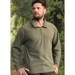 CHEMISE F1 ZIP MICRO POLAIRE KAKI