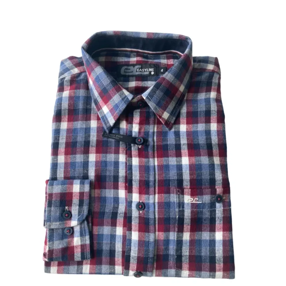 CHEMISE FLANELLE GUMP BORDEAUX