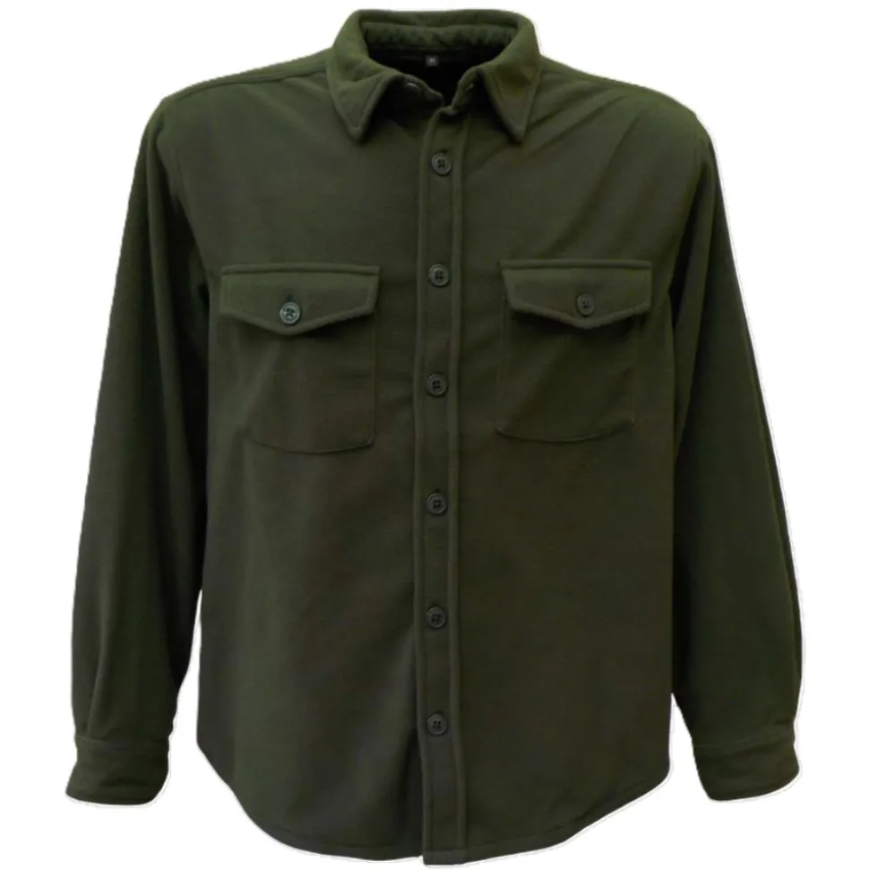 CHEMISE POLAIRE OVER UNI KAKI