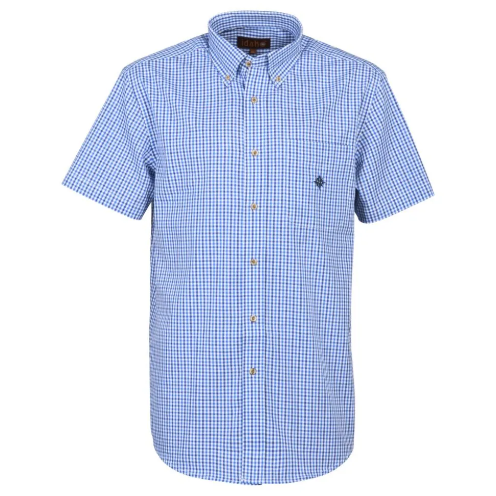 CHEMISETTE HOMME GRAND VOILE BLANC BLEU