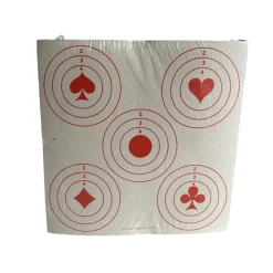 CIBLES 14X14 4AS ROUGE X100