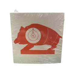 CIBLES 10X10 SANGLIER ROUGE X100