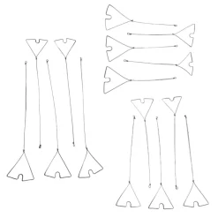CLIPOTS METALLIQUES X 5